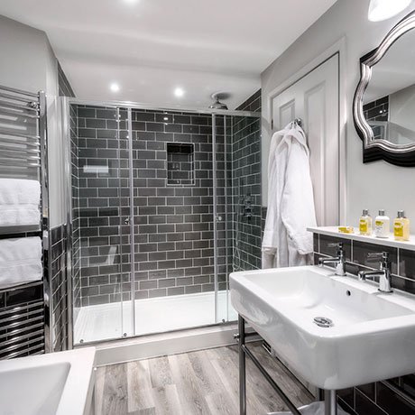 Luxury bathroom at The Whitebrook - Restaurant with Rooms